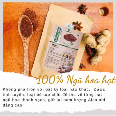Ngũ hoa hạt thiên nhiên MẸ KEN 100G - ngũ hoa đắp mặt, mặt nạ ngũ hoa hạt, hạt đình lịch