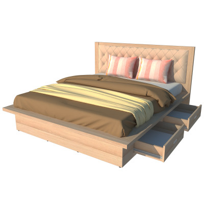 Giường 2 Hộc Kéo FG127 (140cm x 200cm)