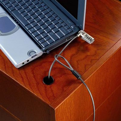 Khóa Laptop TARGUS DEFCON Resettable T-Lock Combo Cable Lock Polybag - PA410BX - Hàng Chính Hãng