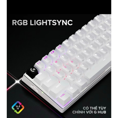 Bàn phím cơ Gaming Logitech G Pro X 60 LightSpeed - Hàng Chính Hãng - Bảo Hành 24 Tháng