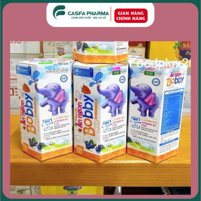 Siro ăn ngon cho bé BOBBYKID TW Hanopharco,hỗ trợ tăng đề kháng (20 gói*10ml)