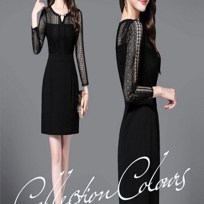 Đầm Dự Tiệc Cao Cấp Ren Body Cổ V Trân Châu