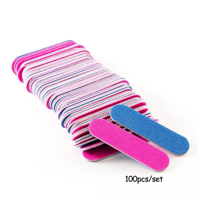 Set 100 Dũa Móng Tay Mini Cao Cấp, Thiết Kế Nhỏ Gọn, Bền, Độ Nhám 150/150, Tiện Dụng Cho Thợ Làm Nail Tạo Form Móng