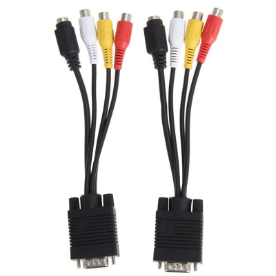 CÁP CHUYỂN VGA SANG AV, SVIDEO, COMPONENT - Hàng Nhập Khẩu