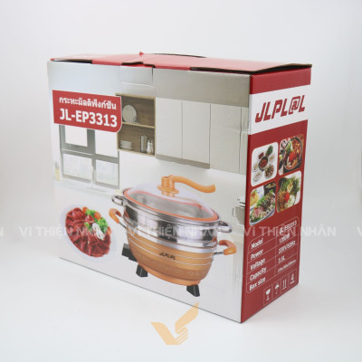 Nồi Lẩu Điện Kèm Xửng Hấp JLPL@L JL-EP3313 - Hàng Chính Hãng