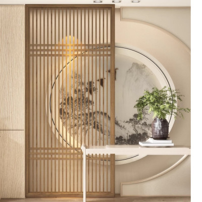 Vách ngăn phòng khách, nhà bếp bằng gỗ 3VD02 - Nội thất lắp ráp Viễn Đông Adv