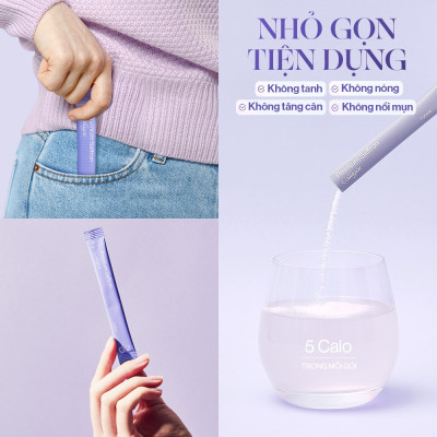 Combo 2 hộp Bột uống Collagen Gilaa Cao Cấp Kết Hợp Saffron (60 gói x 2)