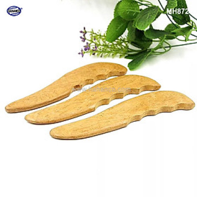 COMBO 2 Dụng Cụ Mát xa ngón tay, cạo gió ấn huyệt bằng Gỗ Bách Xanh hình răng cưa (MH872) Lưu thông khí huyết, chăm sóc sức khỏe