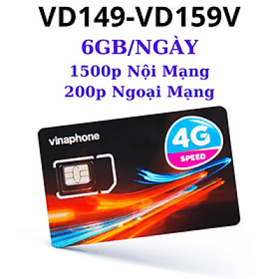 [Trọn Gói 11 Tháng] Sim Và Esim 4G Vinaphone VD149 Tặng 120GB/Tháng Và 200 Phút Gọi Ngoại Mạng (Hàng Chính Hãng) - Mẫu ngẫu nhiên