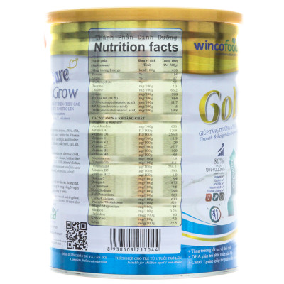 Sữa bột Wincofood Goldcare Grow 