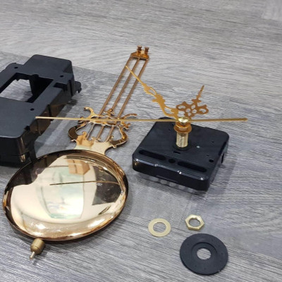 Bộ linh kiện lắp đồng hồ treo tường gỗ 04 món