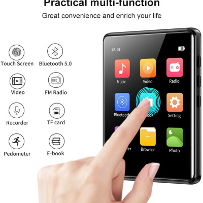 Máy Nghe Nhạc Ruizu M6 - Màn Hình Cảm Ứng 2.8 Inches, Bluetooth 5.0, Loa Ngoài, Pin 50h - Hàng Chính Hãng