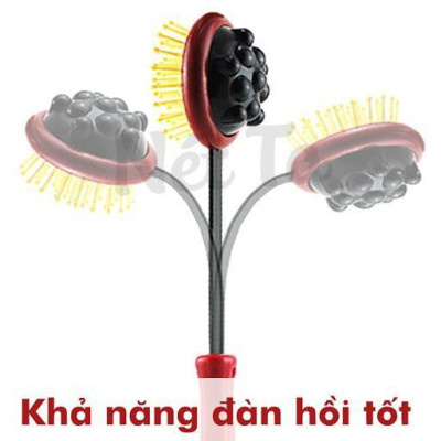 Cây Massage Gãi Lưng, Massage Đầu Và Đấm Bóp Toàn Thân Massage Body 3in1 (Hàng Chính Hãng) AOE1017