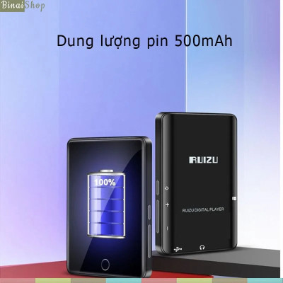 Ruizu M7 - Máy Nghe Nhạc MP3, Màn Hình Cảm Ứng, Bluetooth 5.0, Hỗ Trợ Loa Ngoài - Hàng Chính Hãng