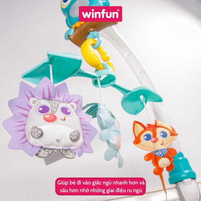 Đồ chơi treo nôi 3 trong 1 hình cú mèo Winfun 720010-NL