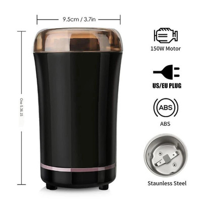 Máy xay hạt khô, xay bột, gia vị cà phê đa năng, công suất cao, lưỡi dao cực bén, chất liệu cối inox, bảo hành 12 tháng - Hàng Chính Hãng DoDoDios