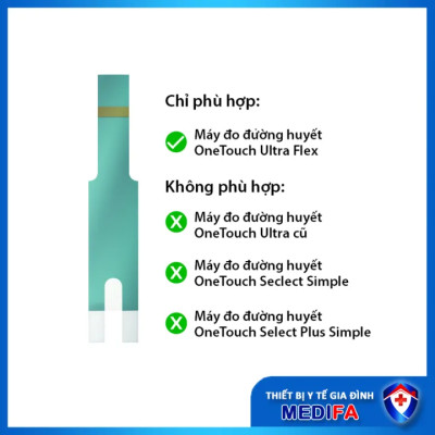 Que thử đường huyết Onetouch Ultra Plus Flex lọ 25 que