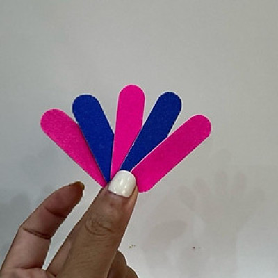 Set 100 Dũa Móng Tay Mini Cao Cấp, Thiết Kế Nhỏ Gọn, Bền, Độ Nhám 150/150, Tiện Dụng Cho Thợ Làm Nail Tạo Form Móng