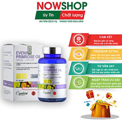 Viên uống Careline Evening Primrose Oil hỗ trợ đẹp da điều hòa kinh nguyệt cân bằng nội tiết tố nữ