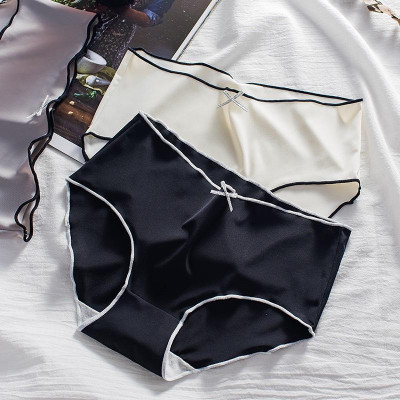 Quần Lót Nữ Lụa Băng Siêu Mềm Thoáng Khí Eo Giữa Phong Cách Nhật Bản WL87