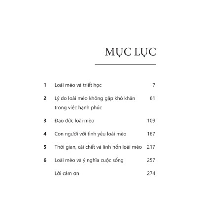 Mèo và triết lý nhân sinh