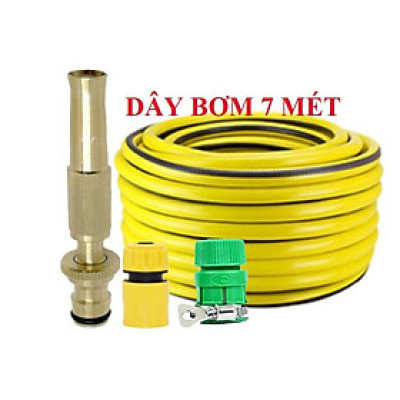 Vòi Xịt Rửa Xe️ Bộ dây vòi xịt nước rửa xe, tưới cây , tăng áp 3 lần, loại 7m, 10m 206587 cút sập, nối PE