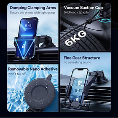 Giá Đỡ Baseus UltraControl Mega Series C40465400111-00 Gắn Trên Oto- Hàng Chính Hãng