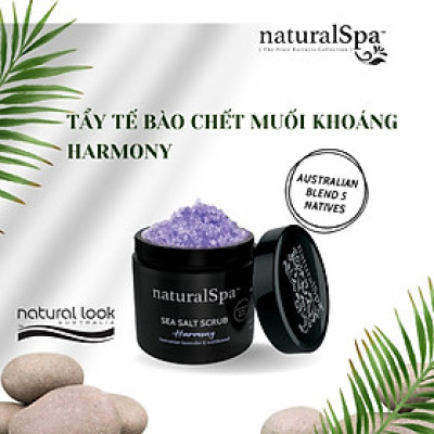 Tẩy tế bào chết muối khoáng cải thiện làn da xỉn màu, phục hồi làn da tươi sáng tự nhiên - naturalSpa Harmony Sea Salt Scrub 500gr
