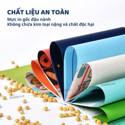 Bộ Đồ Chơi Cắt Giấy Tạo Hình Mideer 3 Cấp Độ, Giấy Thủ Công Cắt Dán Cho Bé( Tặng Kèm Kéo)
