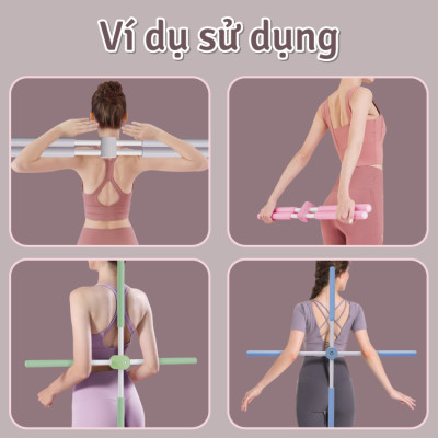 BG Gậy Tập Lưng, Vai, Chống Gù, Uốn Thẳng Lưng,  6015 Gậy Tập Yoga Gậy Chống Gù Lưng Tập Yoga Bằng Thép Không Gỉ, Gậy Tập Yoga Chống Gù Lưng, Mở Vai, Gậy Tập Thể Dục Điều Chỉnh Vai Lưng, Định Hình Lưng Vai ( hàng nhập khẩu)