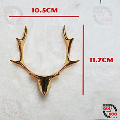 Đồng Hồ Treo Tường Nghệ Thuật  KIM TRÔI Quả Lắc -Hình Đầu Hươu (Nai) kim dạ quang phát sáng vào ban đêm