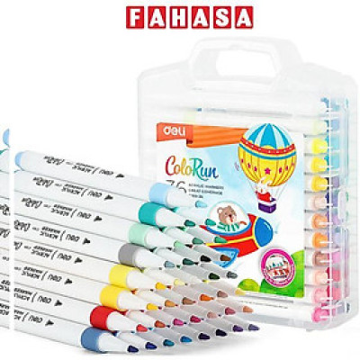 Hộp 36 Bút Marker Acrylic - Deli EC189-36
