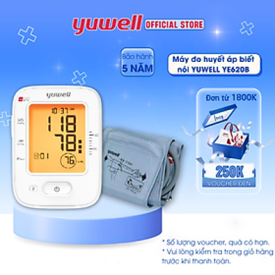 [Giọng nói Tiếng Việt] Máy đo huyết áp điện tử bắp tay YUWELL 620B 