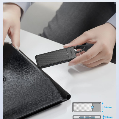 Bộ Chuyển Đổi HUB TypeC 1 USB ra 4 cổng USB 3.0 5Gps/ TF/SD 3.0*1 5Gbps PAPW3AT-C3-015 Orico - Hàng Chính Hãng