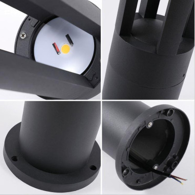 Đèn sân vườn chiếu sáng lối đi ánh sáng vàng hiện đại, tiện dụng.