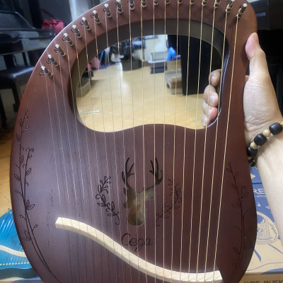 ĐÀN HẠC LYRE HARP CEGA 19 DÂY MÀU NÂU CG03