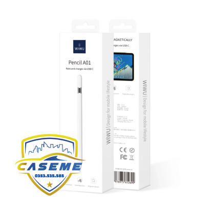 Bút Cảm Ứng Pencil A01 Hỗ Trợ Chống Tỳ Tay - Hàng Chính Hãng