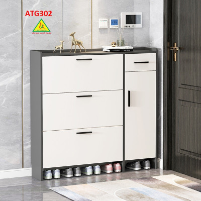 Tủ giày thông minh cánh lật, tủ giày đẹp bằng gỗ MDF ATG302