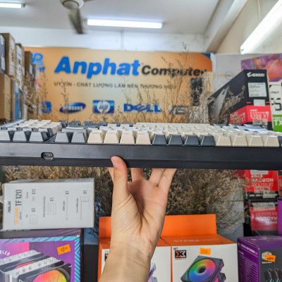 Bàn phím cơ NEWMEN GM328 Grey-White Red switch - Hàng Chính Hãng