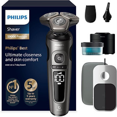 Máy cạo râu điện ướt và khô PHILIPS Shaver S9000 Prestige SP9882/36 Hàng chính hãng