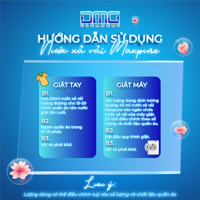 Túi nước xả vải Maxpure Hương Coco 3L - TẶNG 2 vỉ viên treo bồn cầu Evershine