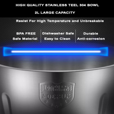 Máy xay thịt, rau củ quả thương hiệu Biolomix BC615 - Công suất: 500W, hai chế độ xay - HÀNG NHẬP KHẨU