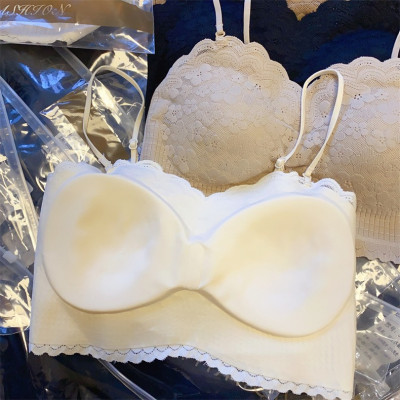 (BST Mới) Áo bra ren hoa 2 dây có mút ngực dáng croptop Vicci AV.12 sexy, sang chảnh Freesize