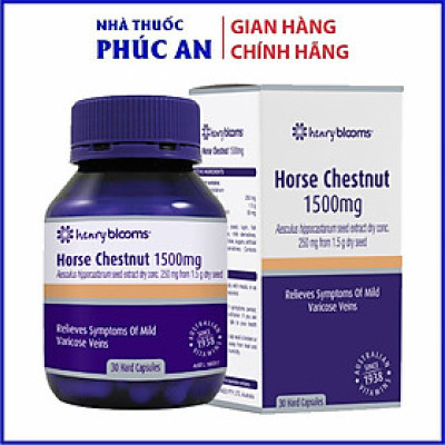 Viên hỗ trợ suy giãn tĩnh mạch Henry Blooms Horse Chestnut 1500ml 30 viên