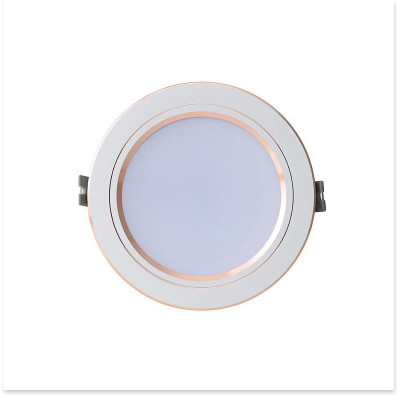 Đèn LED Downlight âm trần đổi màu 9W Rạng Đông AT10 ĐM 110/9W, Viền mạ vàng tinh tế