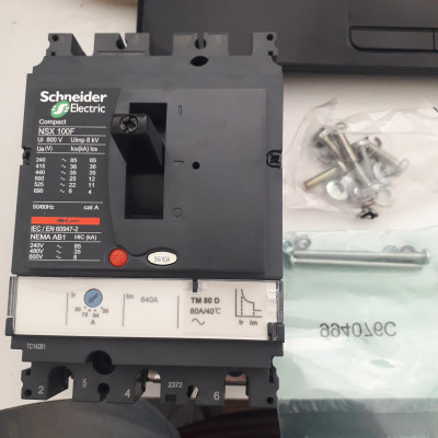 MCCB NSX100F LV429631 Schneider MCCB  3P 80A 36KA