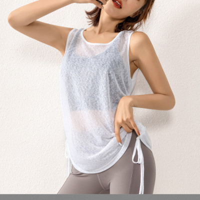 Áo Tank Top Dây Rút Thể Thao Nữ Mặc Ngoài Áo Bra Thời Trang Hàn Quốc