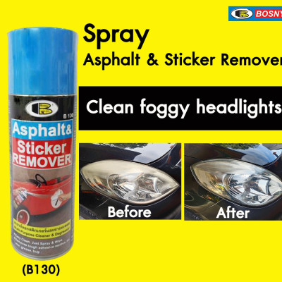 Dung dịch tẩy keo, nhựa đường, băng dính, tẩy decal... Asphalt & Sticker Remover - Bosny B130 - 200 cc - nhập khẩu Thái Lan (tặng kèm khăn lau và khẩu trang bằng vải không dệt)