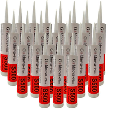 Keo Silicone Goldnova S500-25 Lon; Hộp =25 Lon/300ml; Màu Trong