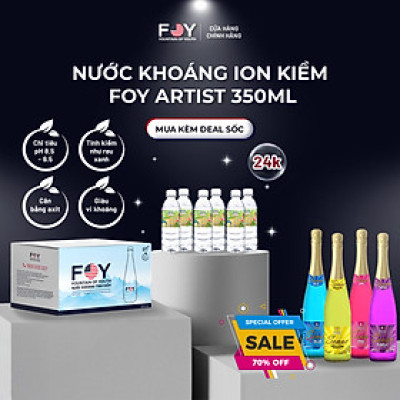 Lốc 6 Chai Nước kiềm FOY Artist Series 2024 loại 350ml